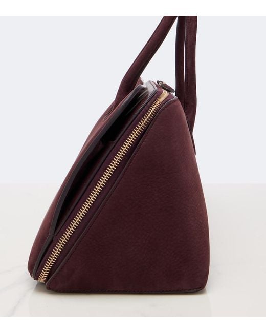 Alaïa Red Delta Medium Suede Top-Handle Bag