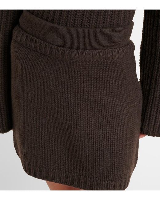 Lisa Yang Black Lovi Cashmere Miniskirt