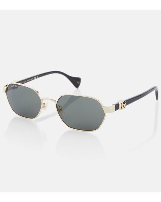 Gucci Gray GG Round Sunglasses