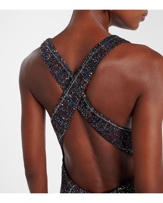 Missoni Black Sequined Lame Maxi Dress