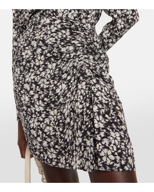 Isabel Marant White Floral Miniskirt