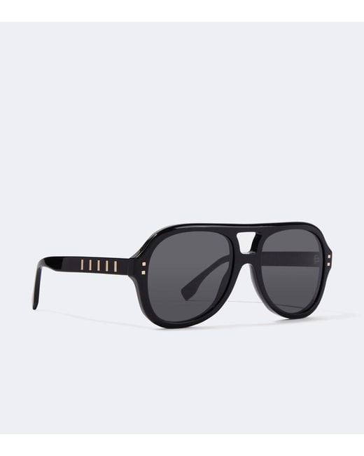 Fendi Black Five Sisters Navigator Sunglasses for men