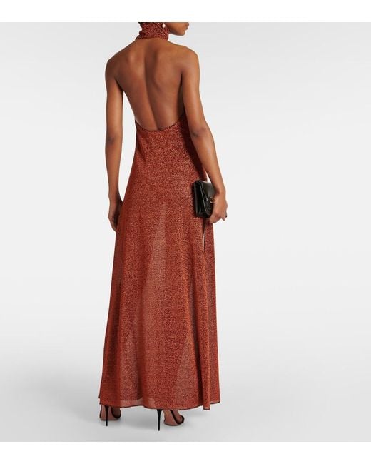 Oseree Purple Lumiere Maxi Dress
