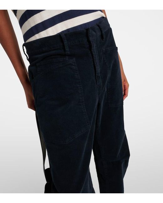 Nili Lotan Blue Hose Shon Aus Cord