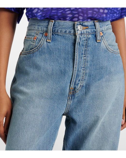 Jeans Regular 90S A Vita Alta di Re/done in Blue