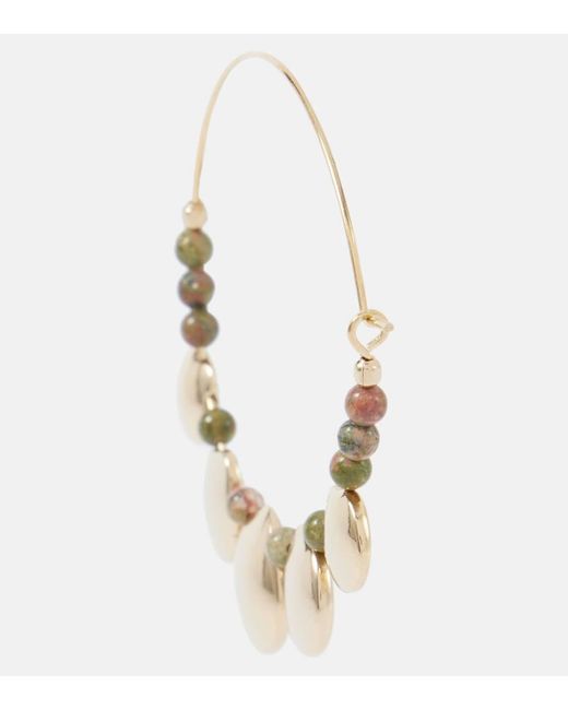 Pendientes de aro Adriel con cuentas Isabel Marant de color White