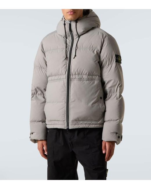 Stone Island Daunenjacke Aus Ripstop in Gray für Herren