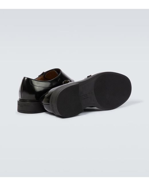 Scarpe Monk Strap Scott di Gianvito Rossi in Black da Uomo