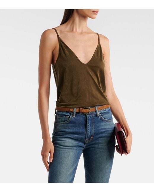 Tom Ford Brown Jersey Top