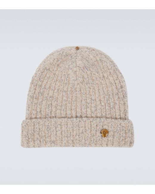 God's True Cashmere Natural Ribbed-knit Cashmere Beanie for men