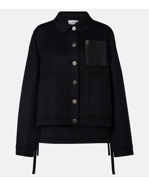 Loewe Black Wool And Cashmere Jacket