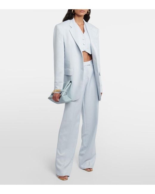 Chaleco Cropped Auri AYA MUSE de color White