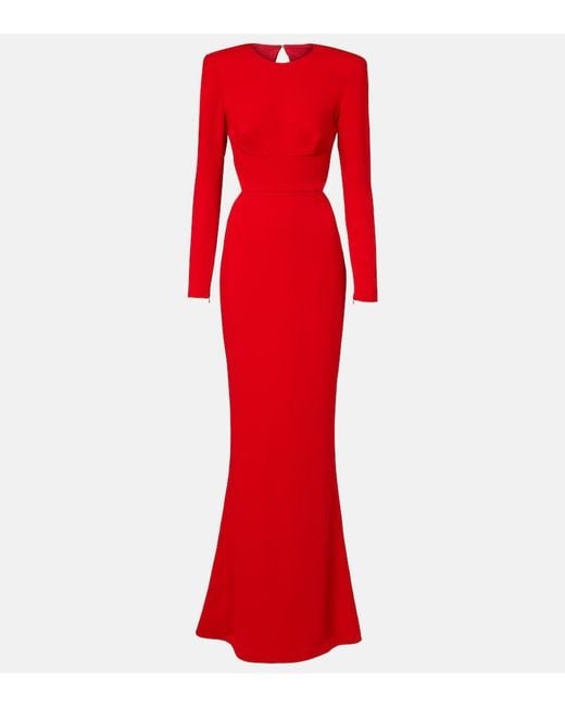 Stella McCartney Red Crepe Gown