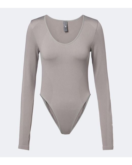 Adidas By Stella McCartney Gray Knitted Bodysuit