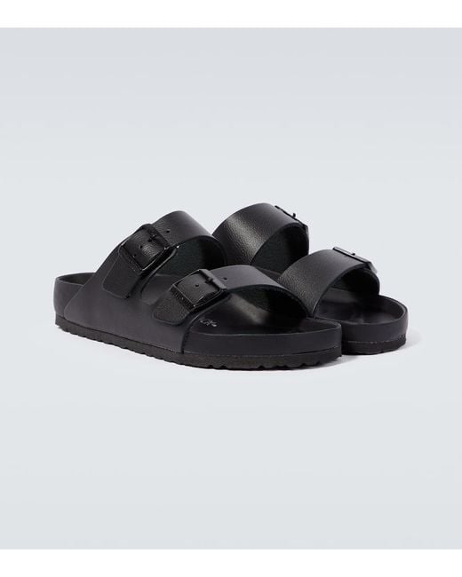 Birkenstock Black Arizona Leather Sandals for men