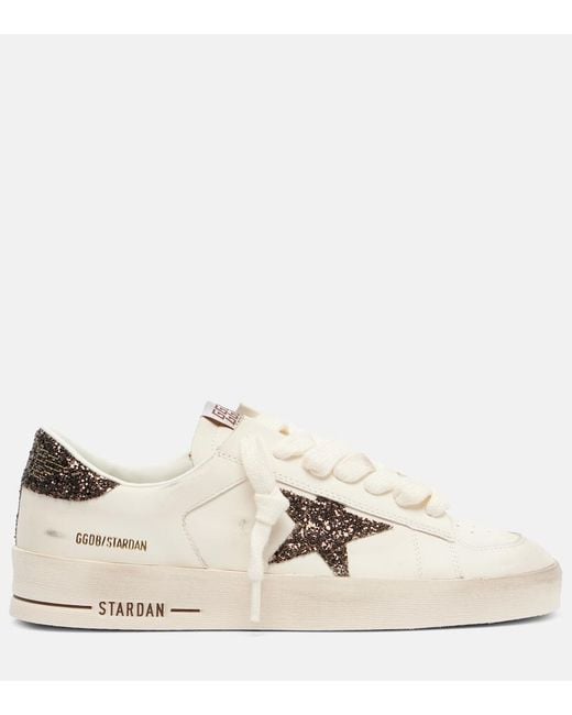 Golden Goose Deluxe Brand Natural Stardan Leather Sneakers