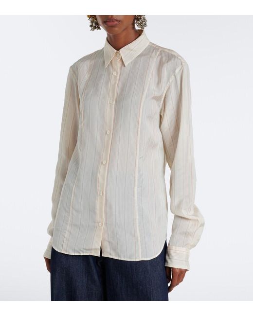 Dries Van Noten White Striped Shirt