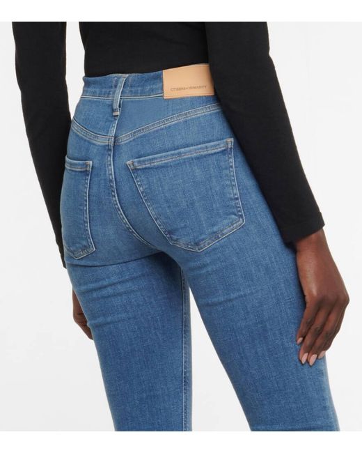 Citizens of Humanity Blue Mid-Rise Bootcut Jeans Isola