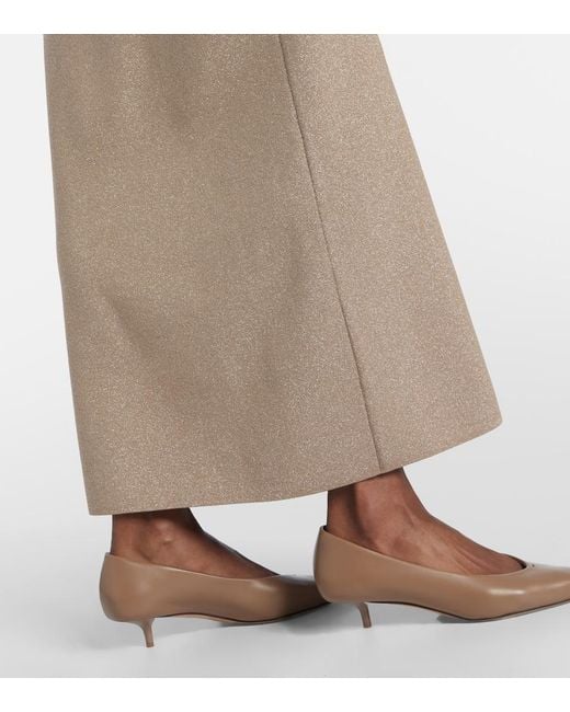 Max Mara Natural Bracco Pen-Back Maxi Dress