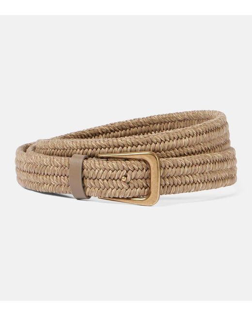 Cinturon Tejido Brunello Cucinelli de color Natural