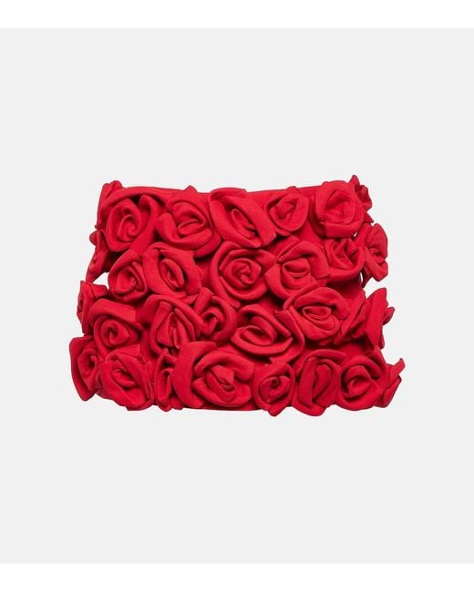 Valentino Red Crepe Couture Skort