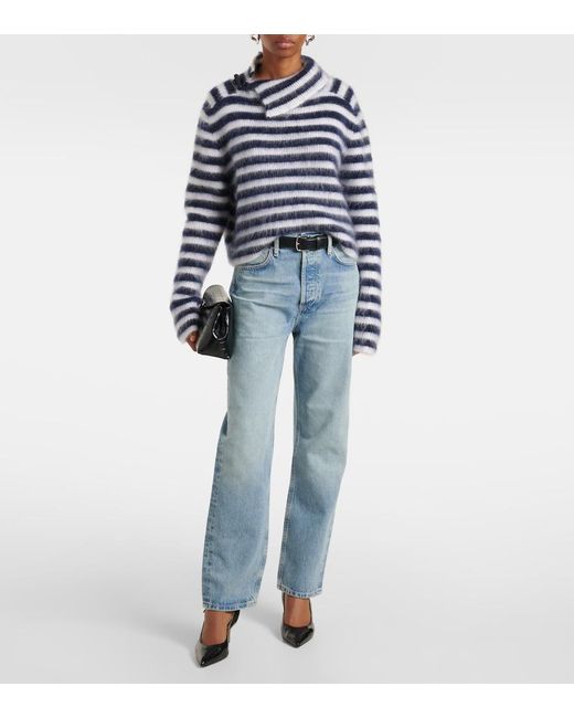 Citizens of Humanity Blue Blaine High-Rise Straight Jeans