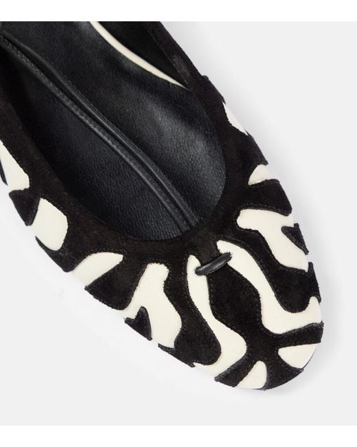 Ulla Johnson Black Polline Leather Ballet Flats
