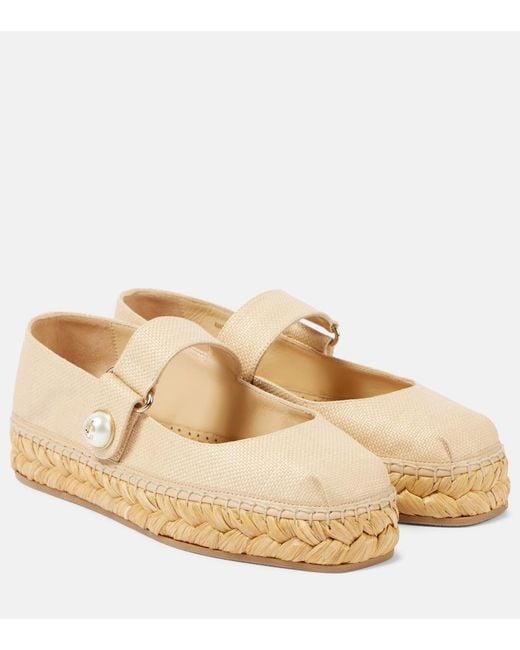 Jimmy Choo Natural Fayence Espadrilles