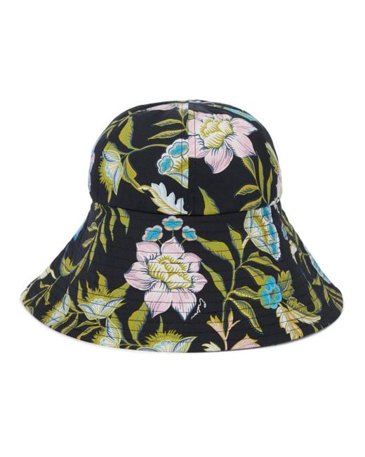 Erdem Green Romney Floral Bucket Hat