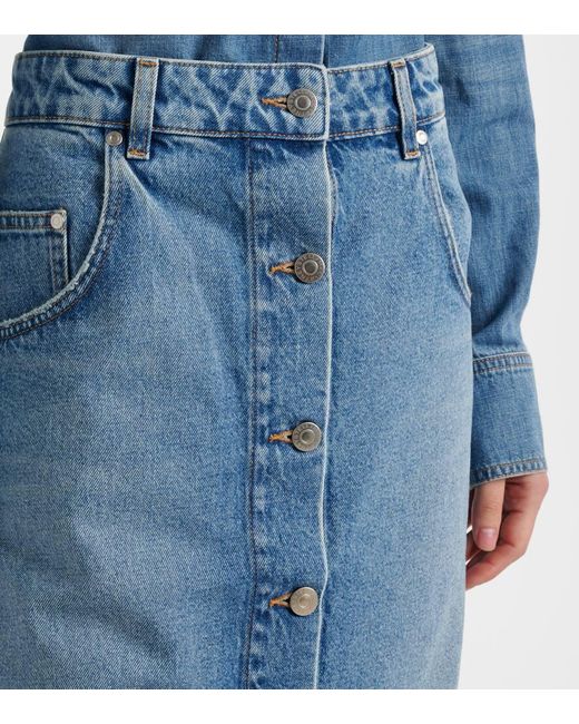 Gonna Midi di Stella McCartney in Blue