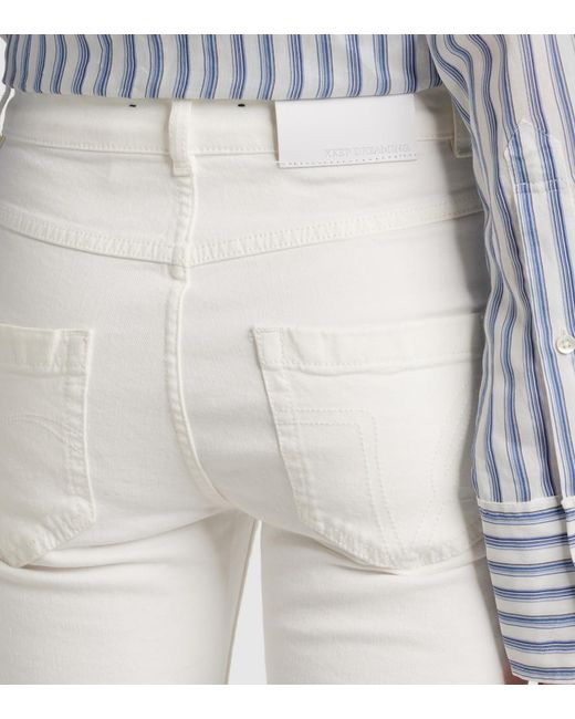 Dorothee Schumacher White High-Rise Straight Jeans