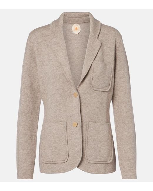 Jardin Des Orangers Natural Wool And Cashmere Blazer