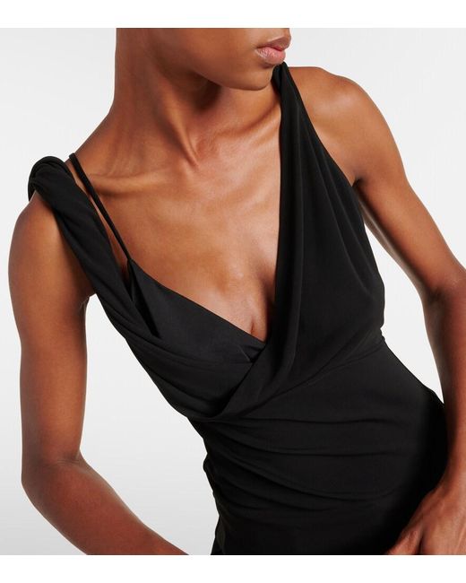 Totême Black Cowl-Neck Top