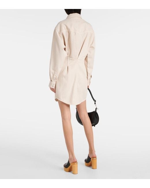 Isabel Marant Natural Liliko Twill Shirt Dress