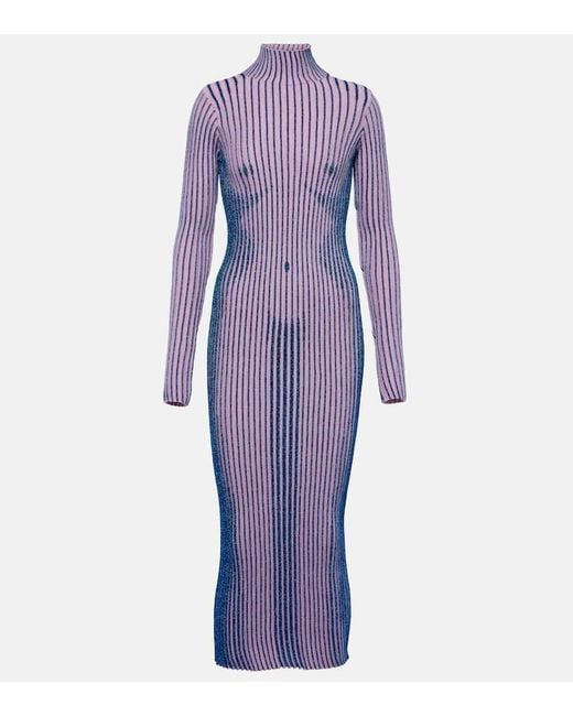 Vestito Midi di Jean Paul Gaultier in Purple