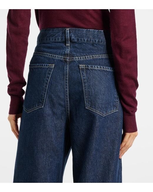 Citizens of Humanity Blue Petra High-Rise Wide-Leg Jeans