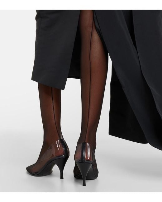 Herbert Levine Gray Sheer Perfection Mesh Over-The-Knee Boots
