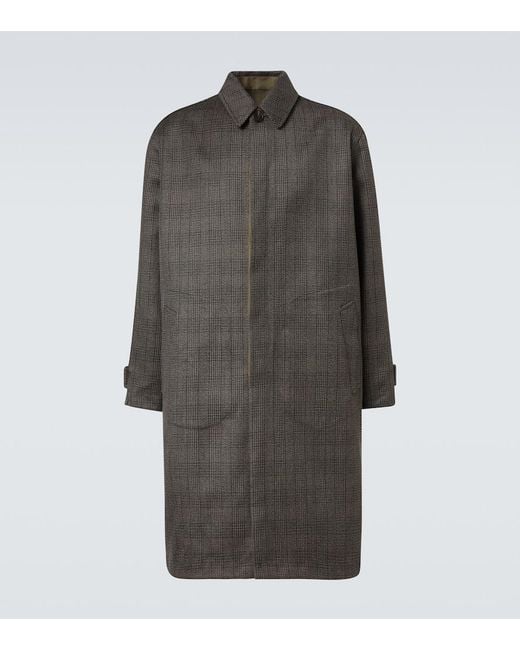 The Row Gray Palo Reversible Wool And Silk Car Coat for men