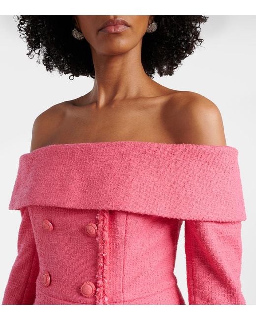 Rebecca Vallance Pink Montana Crepe Minidress