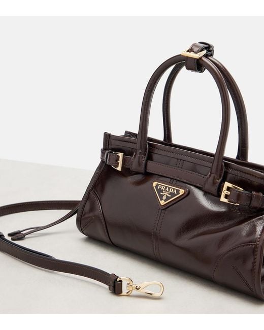 Borsa Bonnie Mini di Prada in Brown