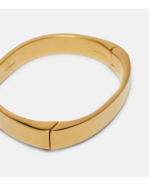 Totême  Metallic Signature 18Kt-Plated Bangle