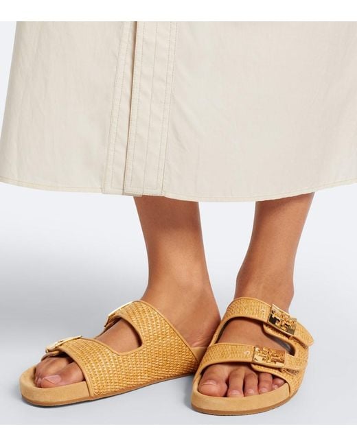 Tory Burch Brown Slides Mellow