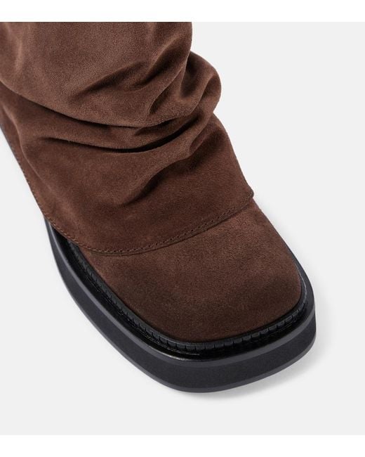 The Attico Brown Mini Robin Combat Boots