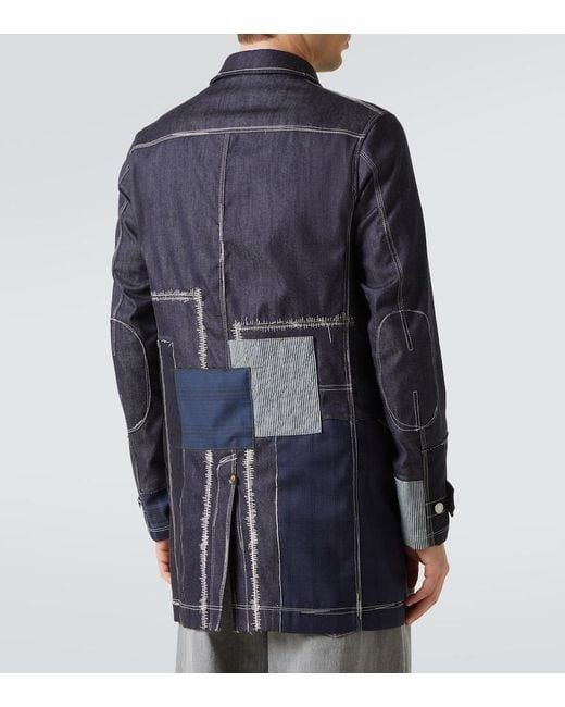 Junya Watanabe Blue X Levi's Patchwork Jacket for men