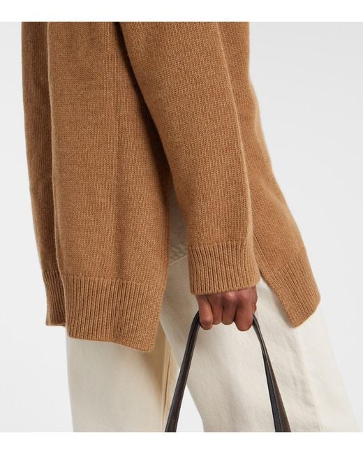 FFORME Brown Loletta Wool And Cashmere Turtleneck Sweater