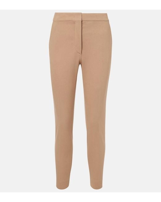 Max Mara Natural Pegno Jersey Slim Pants