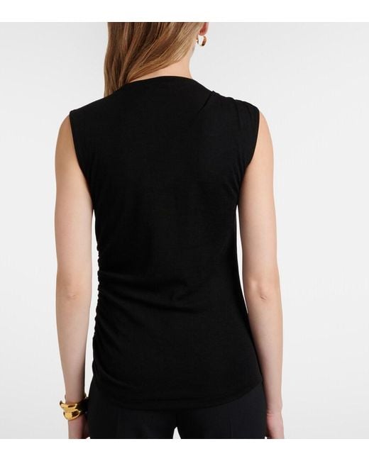 Vince Black Wool-Blend Top