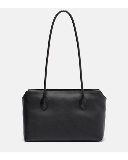 The Row Black Terrasse Leather Shoulder Bag