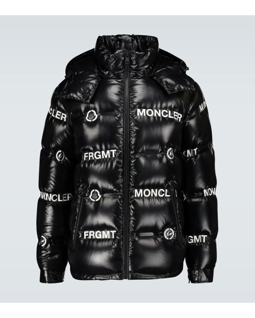 7 MONCLER FRAGMENT chaqueta acolchada brillante Moncler Genius de hombre de color Black