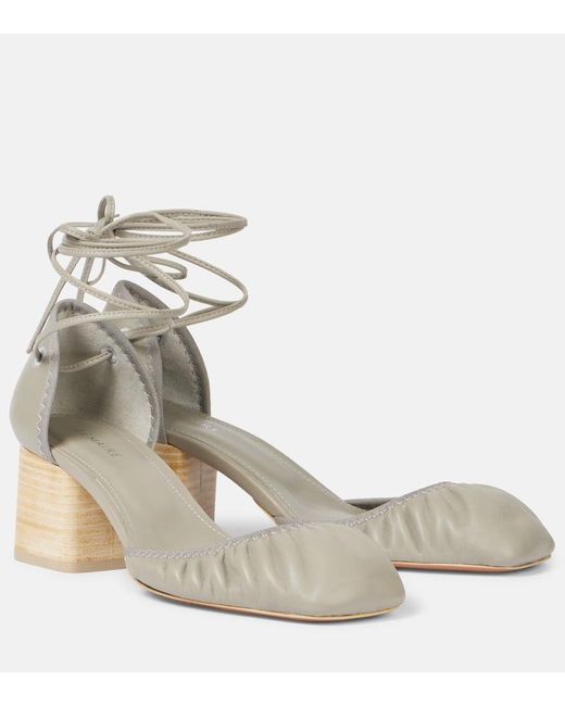Pumps Micro Ballerina 55 di Lemaire in Metallic
